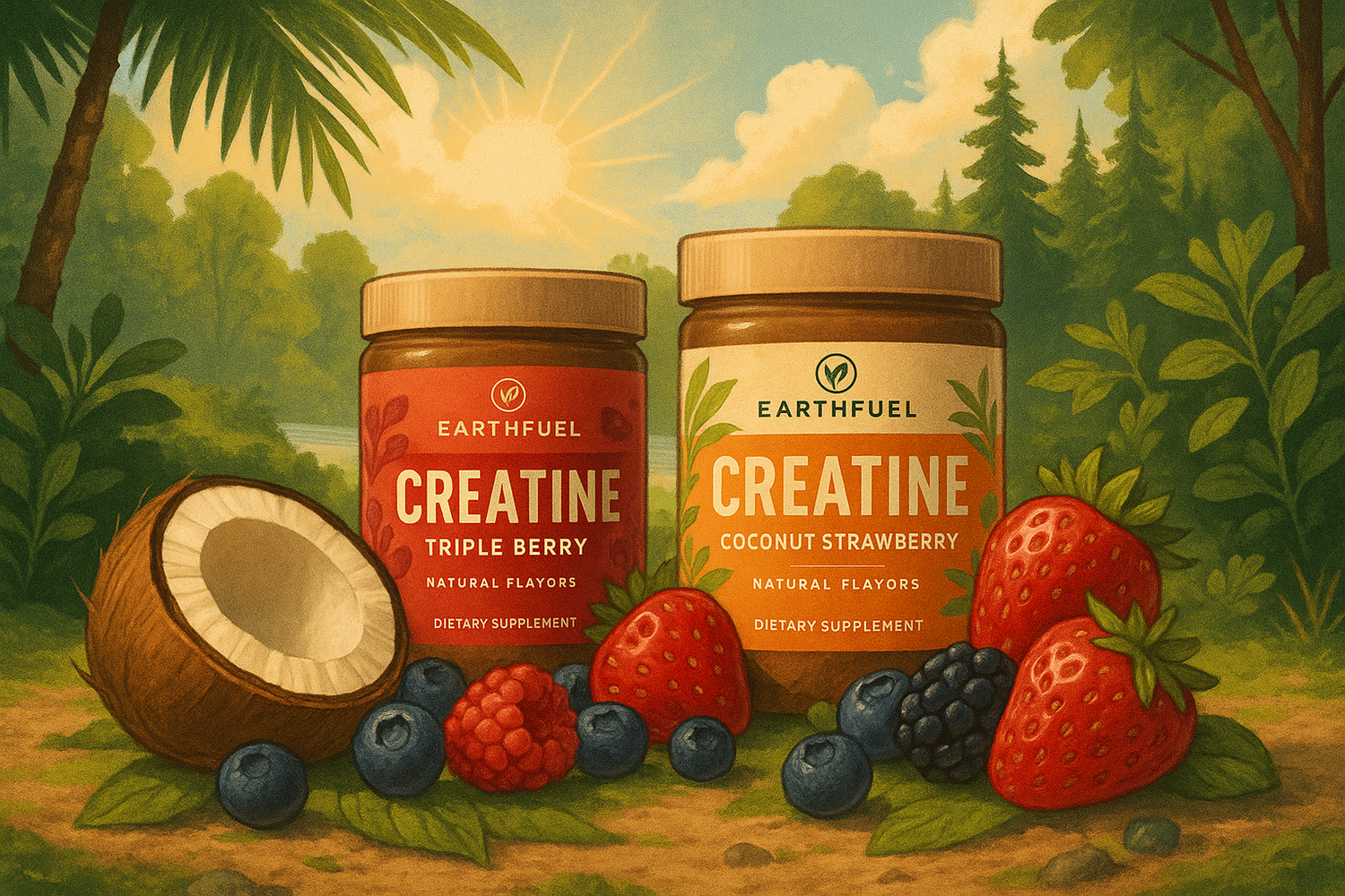 🌿✨ EarthFuel Creatine Collection