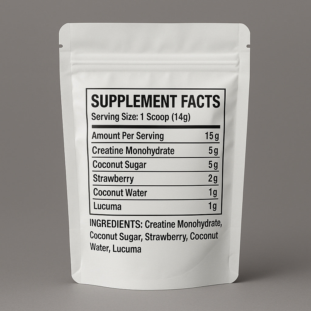 🥥🍓 Strawberry Coconut Creatine